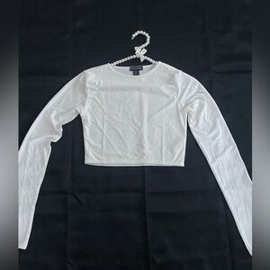 PRETTY LITTLE THING Slinky White Crop Top

Size: 6
Condition: New